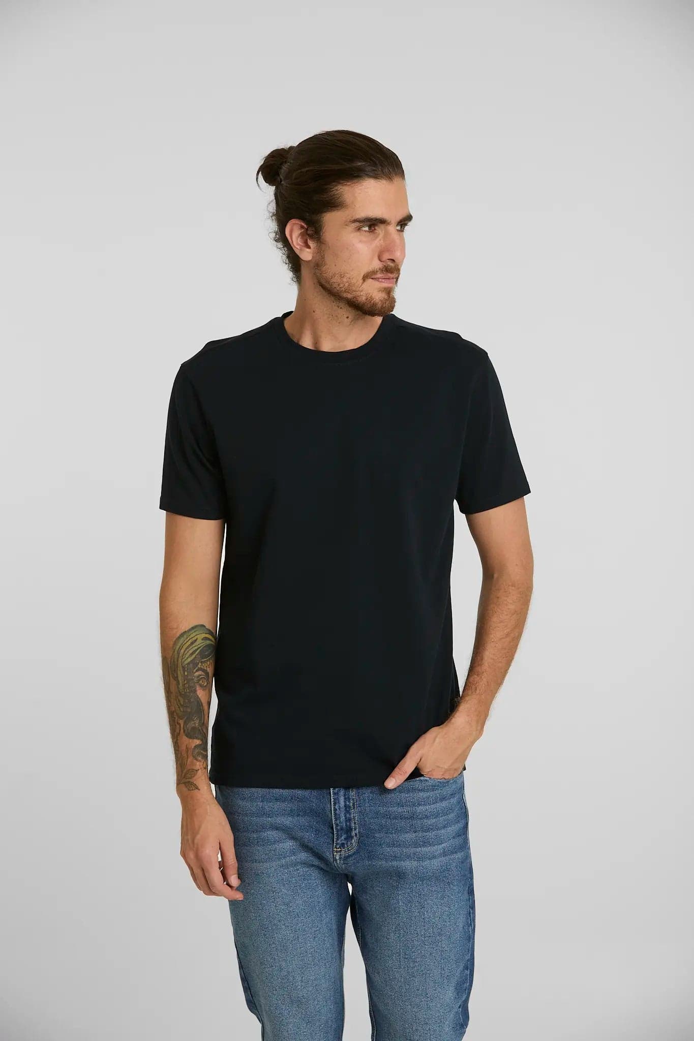 Camiseta básica azul oscura - imagen 4