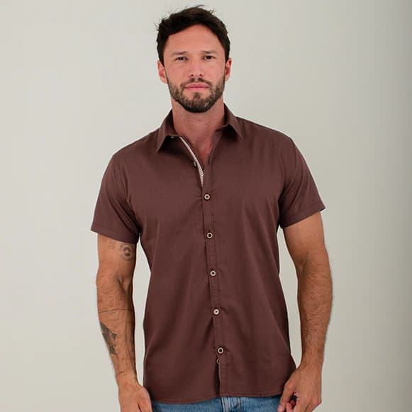 CAMISA MC 100% ALGODON HOMBRE