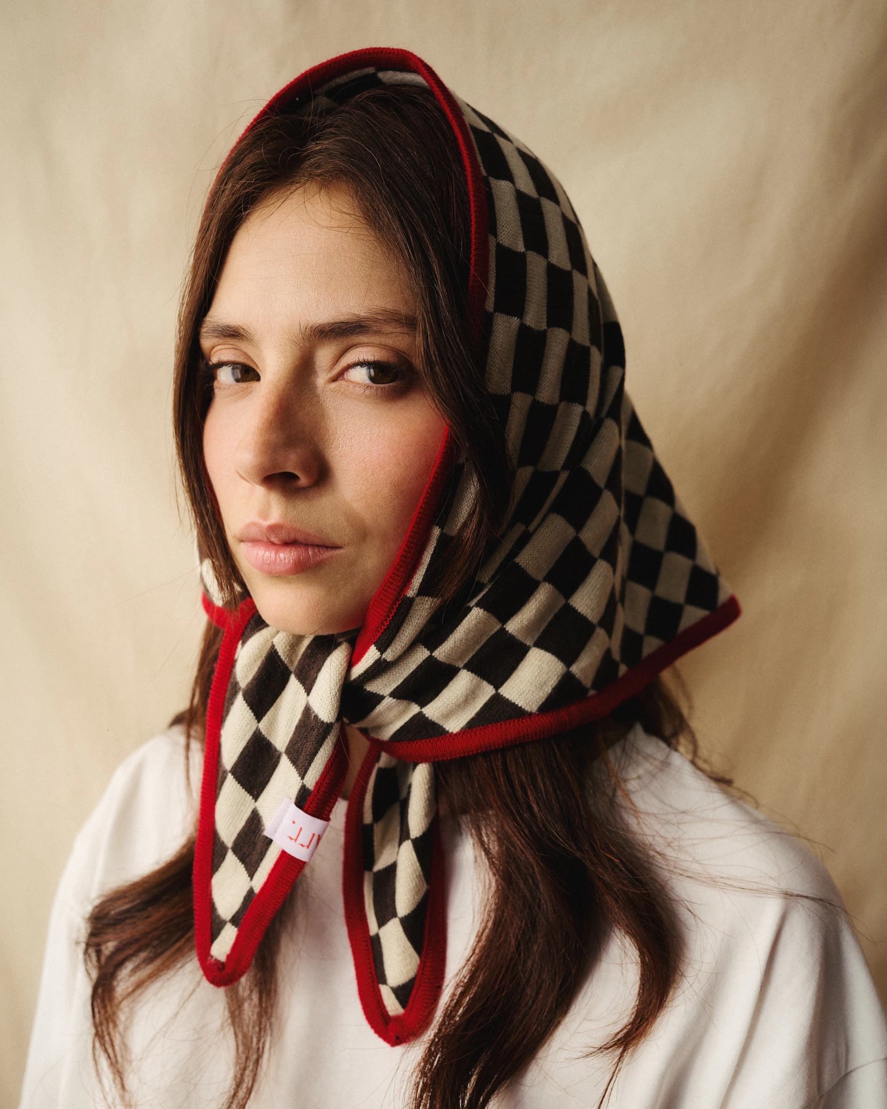 Bandana Tejida Cuadros - imagen 1