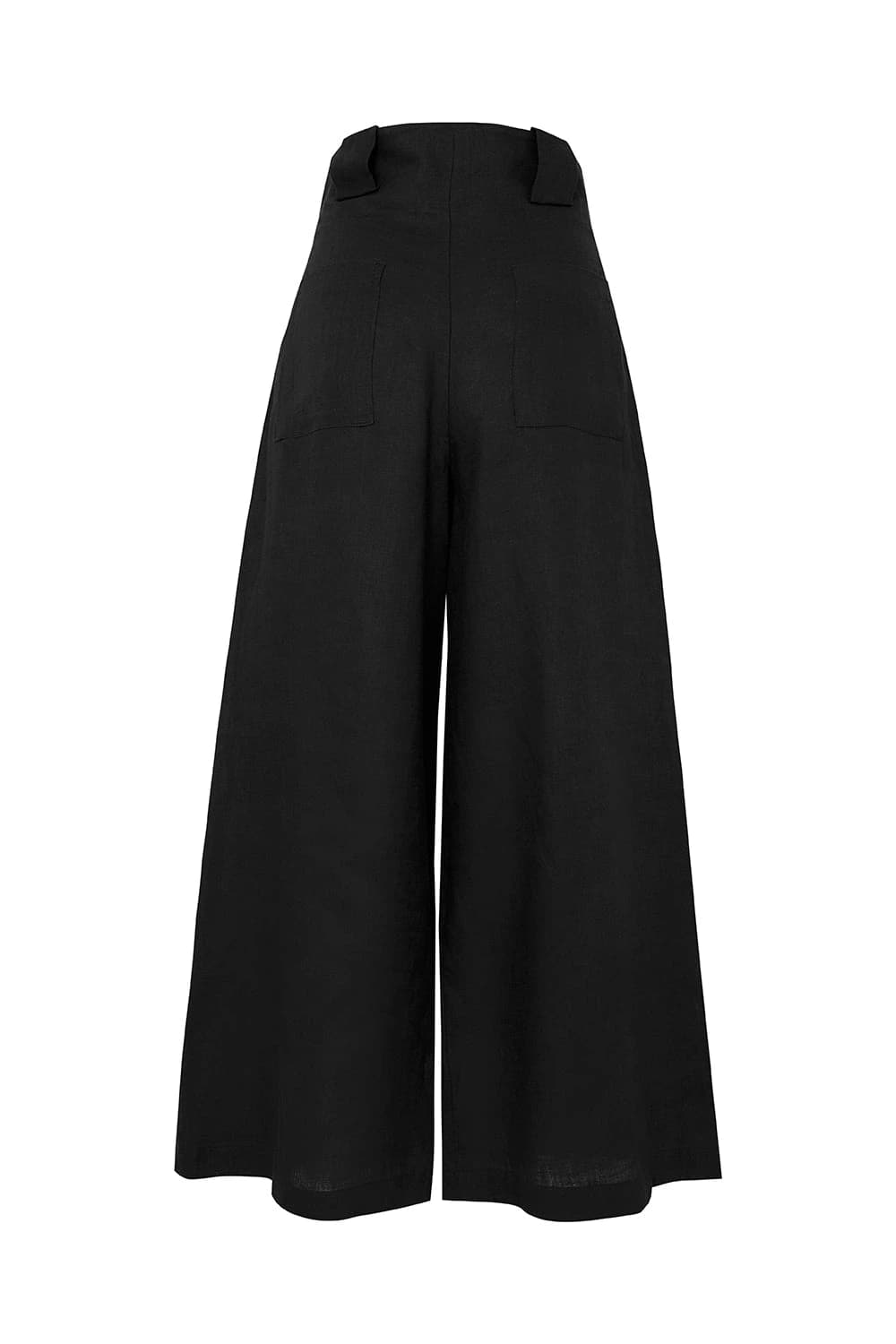 Pantalón Paulette negro culotte lino - imagen 2