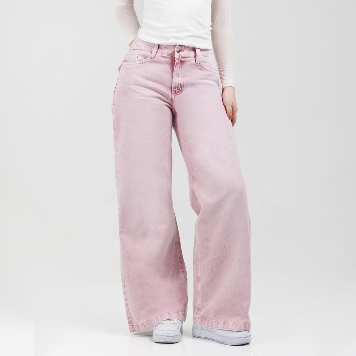 Jean Wide Leg Rosa Ax-3063 Rigido - imagen 1
