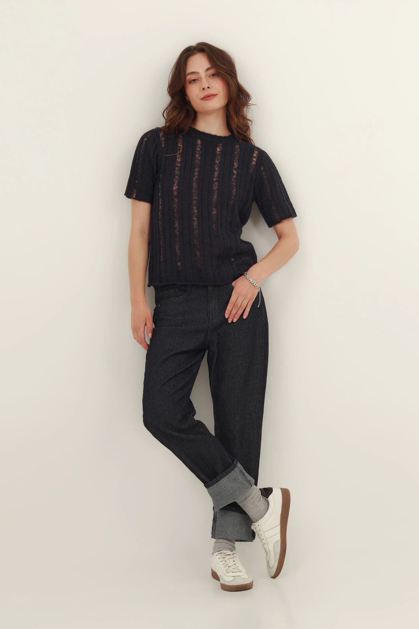 Sweater Cuello Redondo Manga Corta - imagen 5