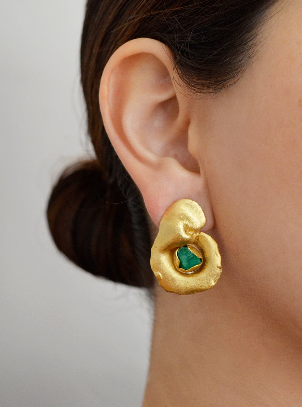 Aretes Fiba Esmeralda - imagen 2