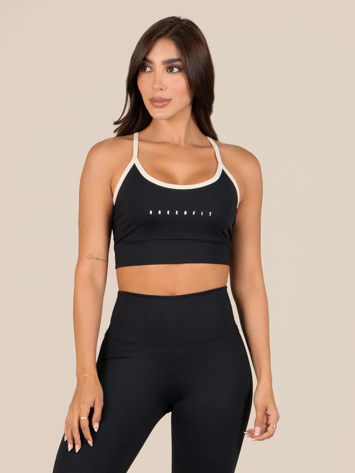 Palmas leggins set negro Crema - imagen 5