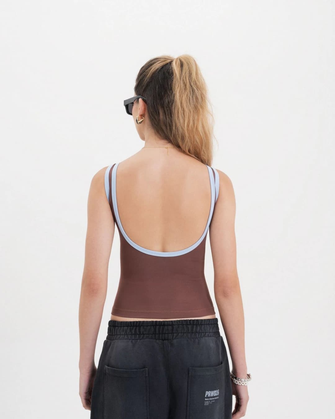 ACROSS THE LINES BROWN TANK TOP - imagen 3