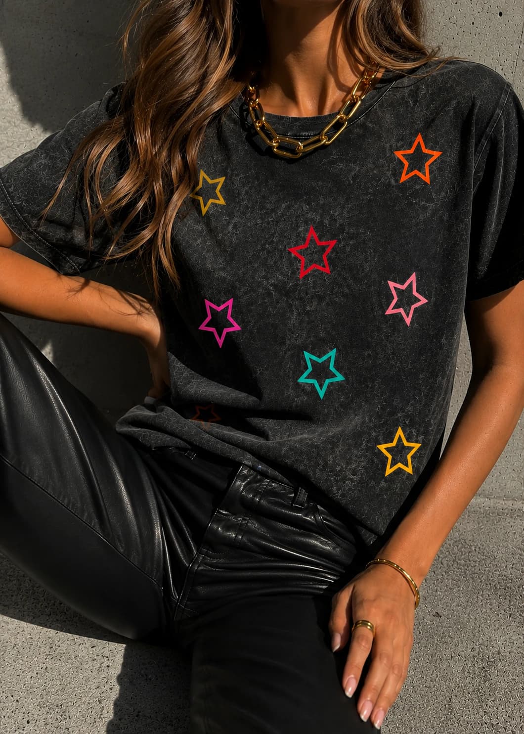 CAMISETA ACID WASH GALAXY - imagen 4