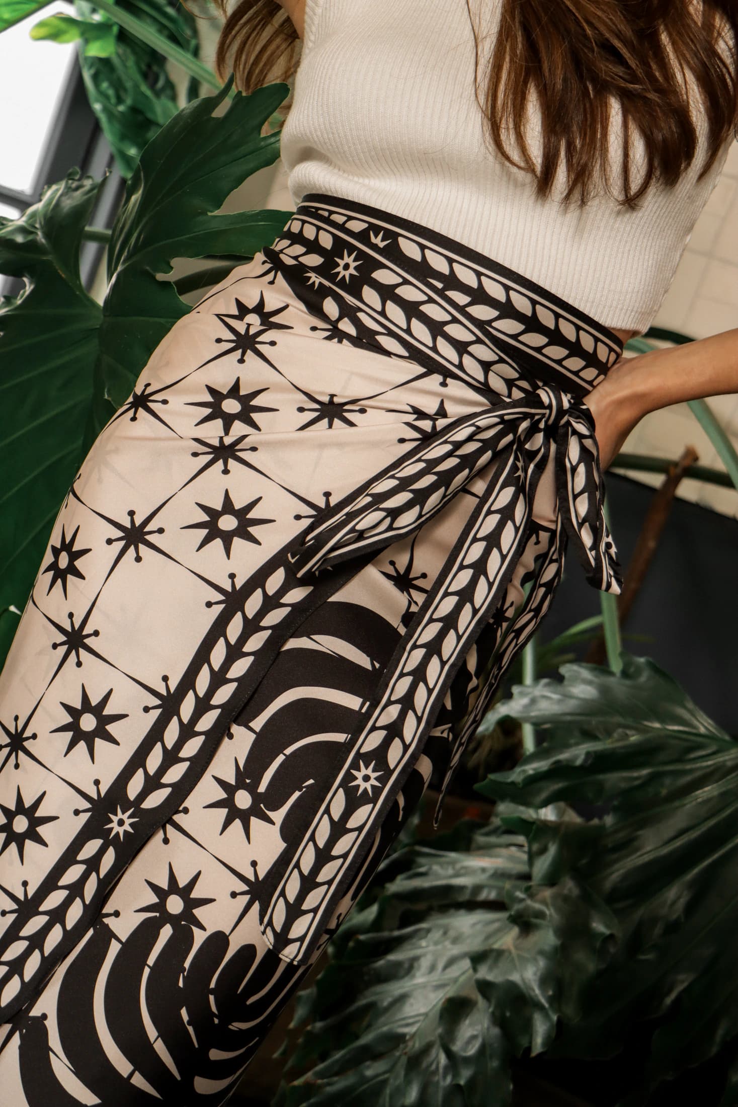 Sari Seda Cometa, Beige / Vestido - Falda - imagen 7