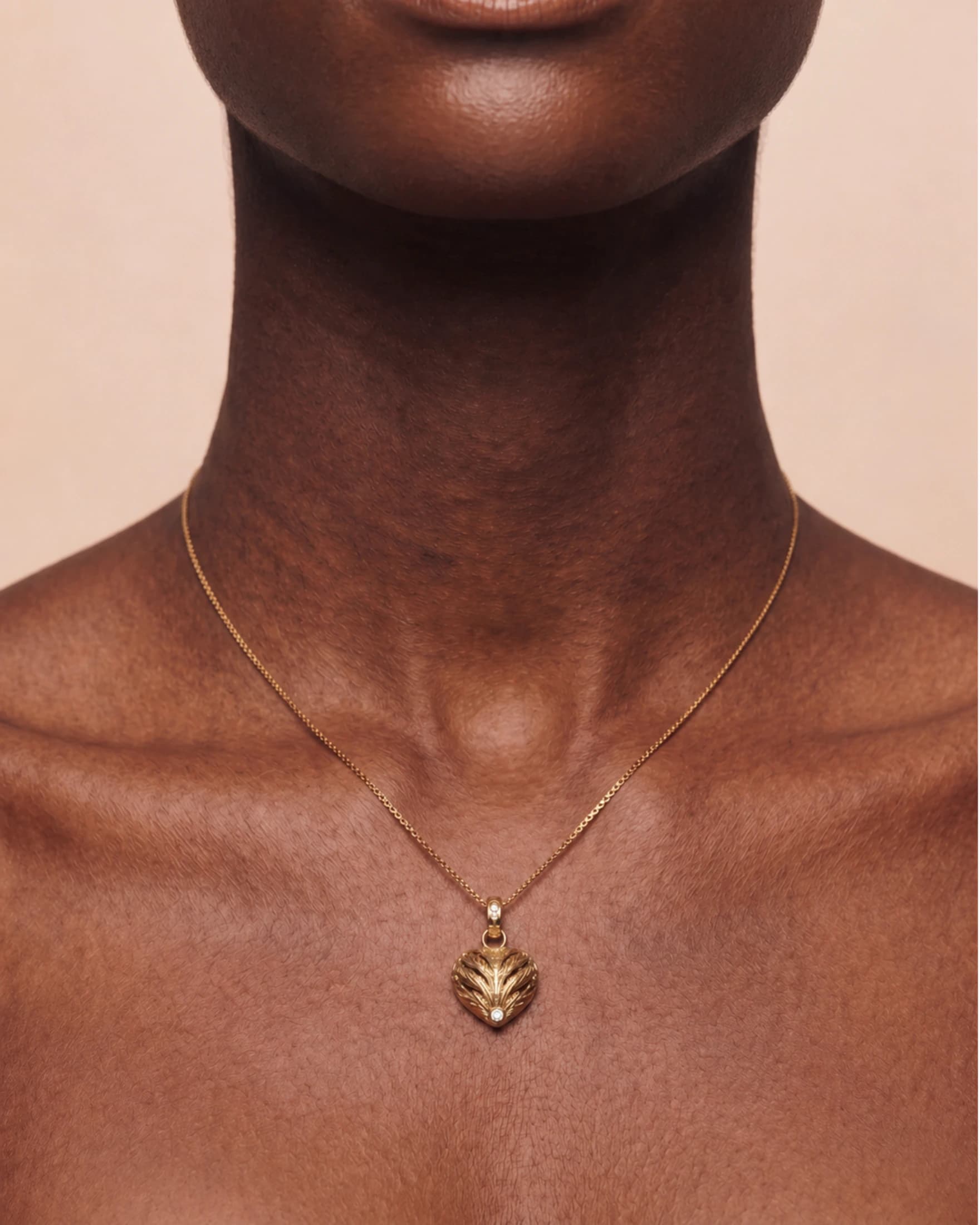 Collar Corazón de bronce - imagen 2
