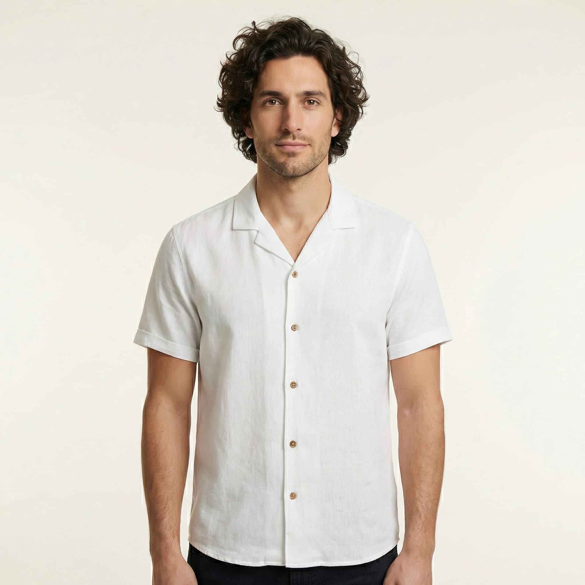 Camisa Bowling Blanca W01 - imagen 1