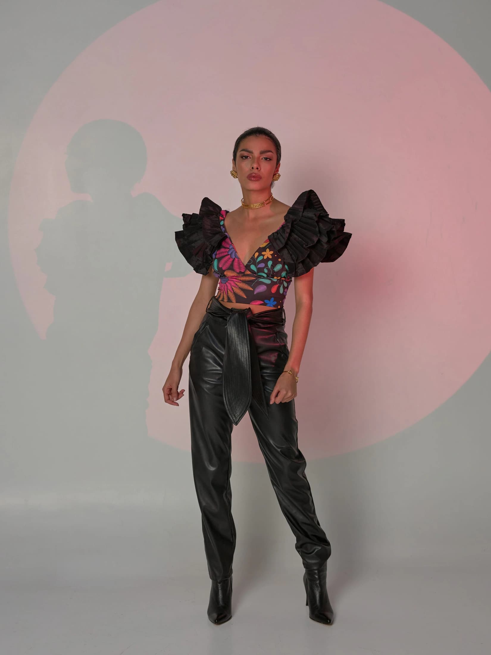 Top Nao Negro Estampado - imagen 6