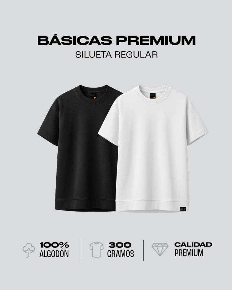 Duo Pack Básicas Regular Essential - Premium 300G - imagen 1