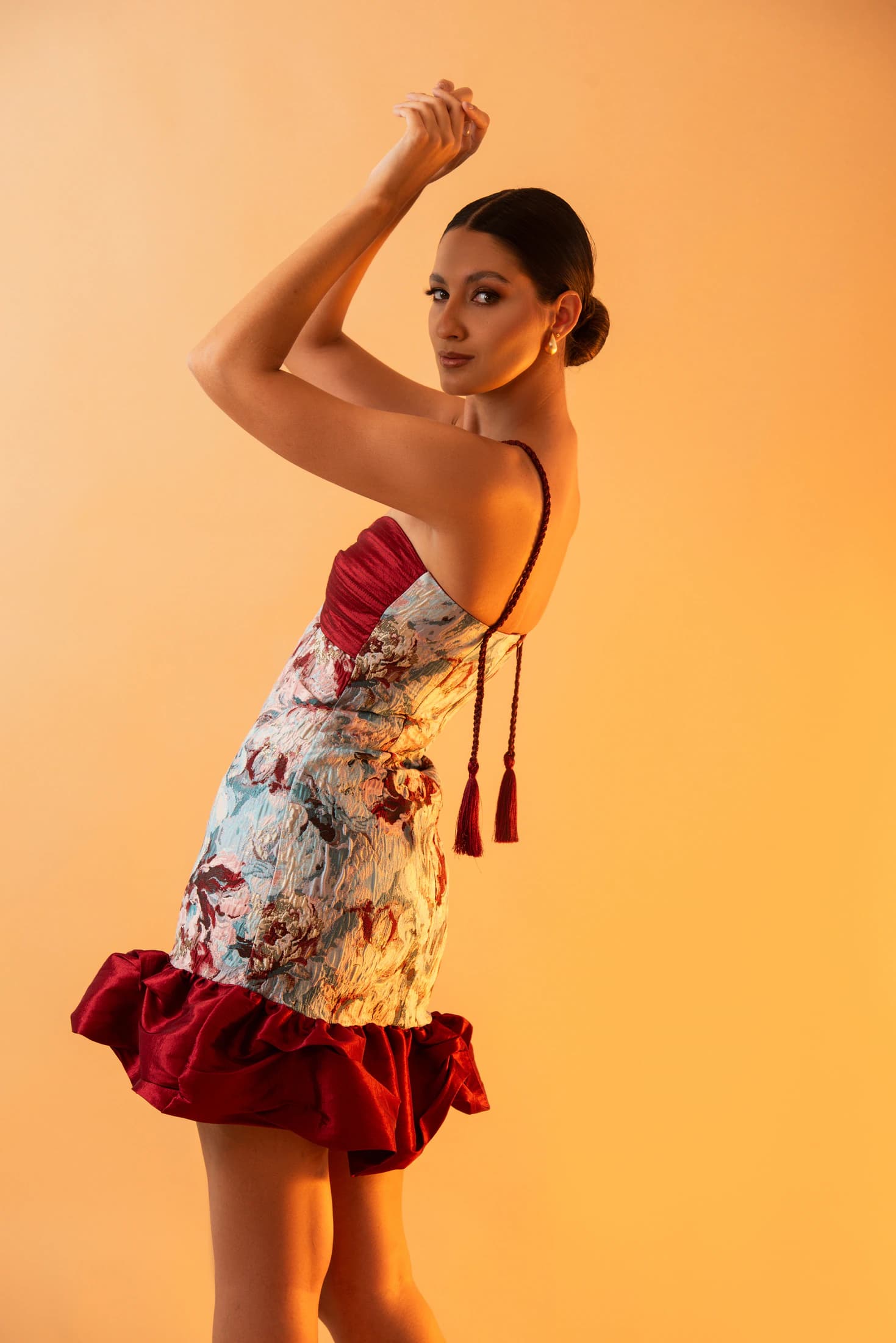 OFELIA - Burgundy Print - imagen 3