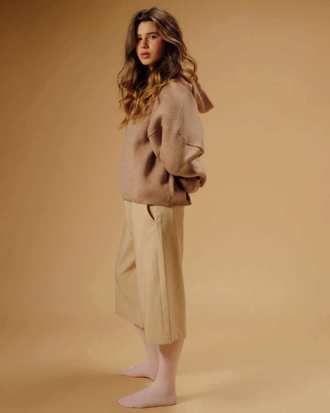COFFEE KNIT HOODIE - imagen 3