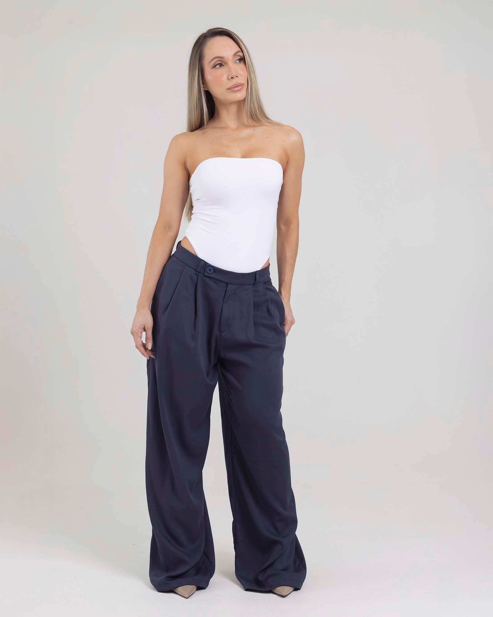 Pantalón urban flow azul navy tropi FIBER