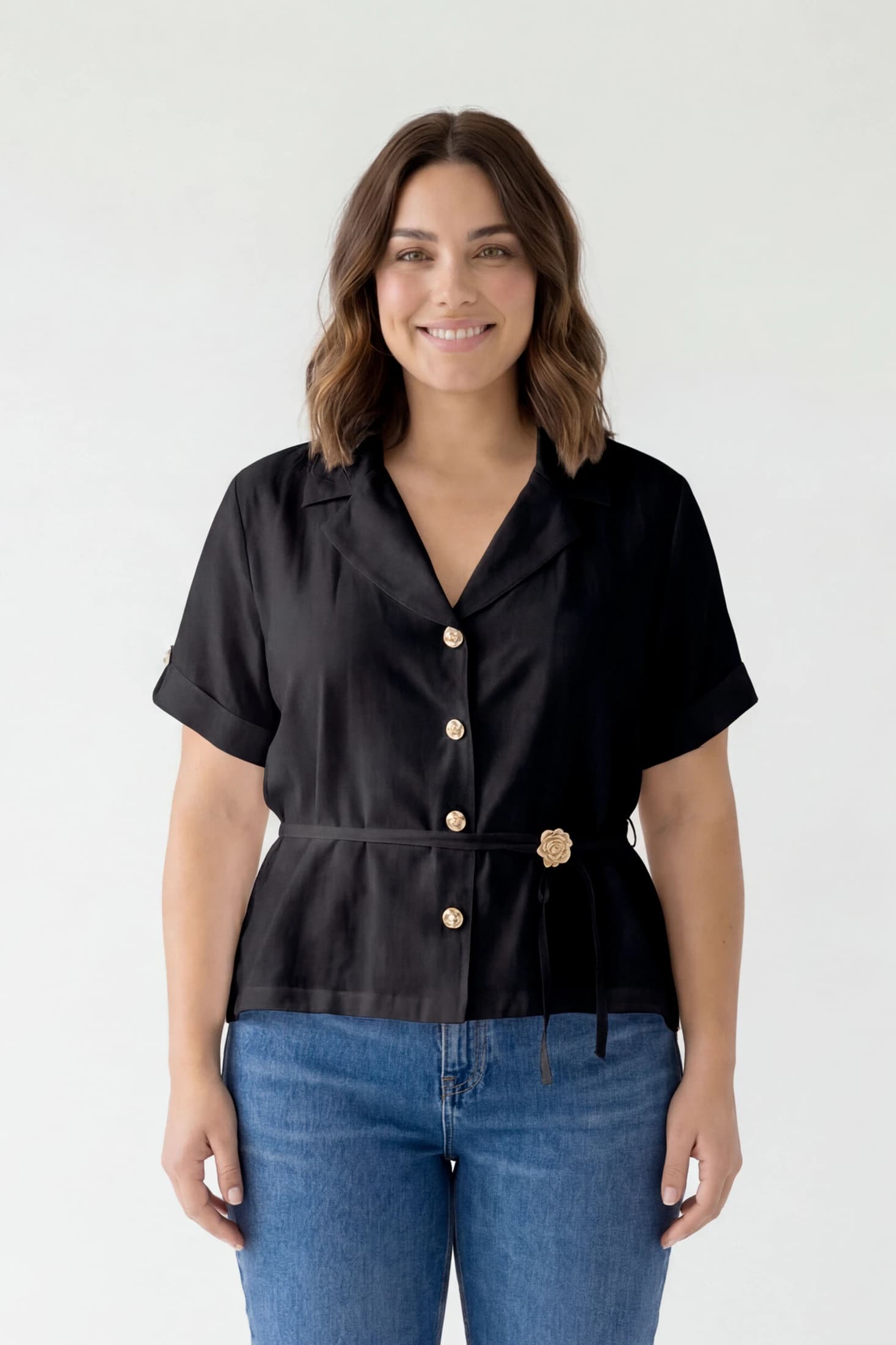 CAMISERA CON CINTURON PARA MUJER 1142678 - imagen 4