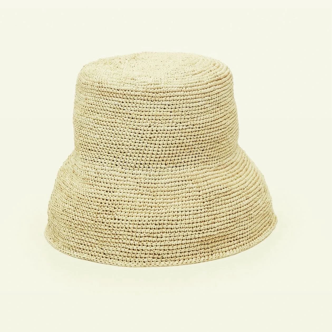 crochet natural hat - imagen 1