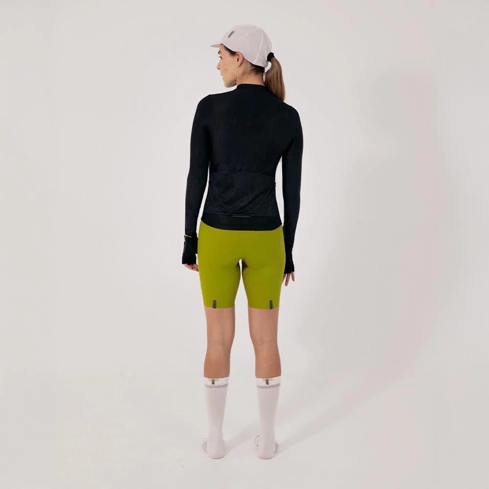 CAMISA CICLISMO MANGA LARGA ESSENTIAL BLACK PARA MUJER - imagen 2