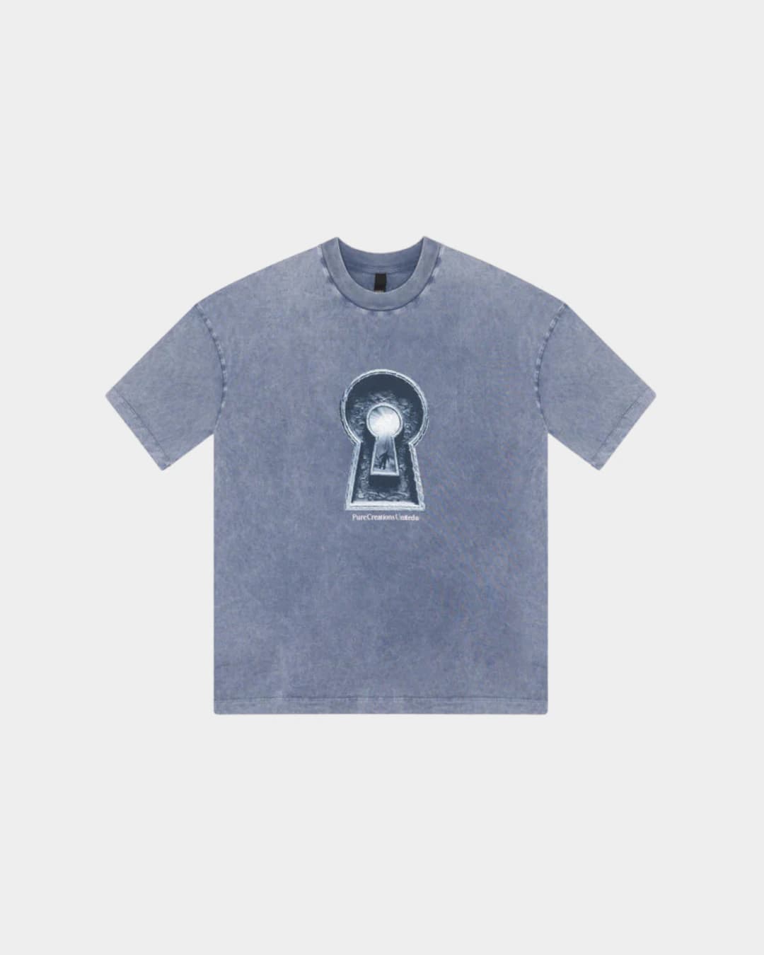 DOPAMINE BLUE KEYHOLE T-SHIRT - imagen 1