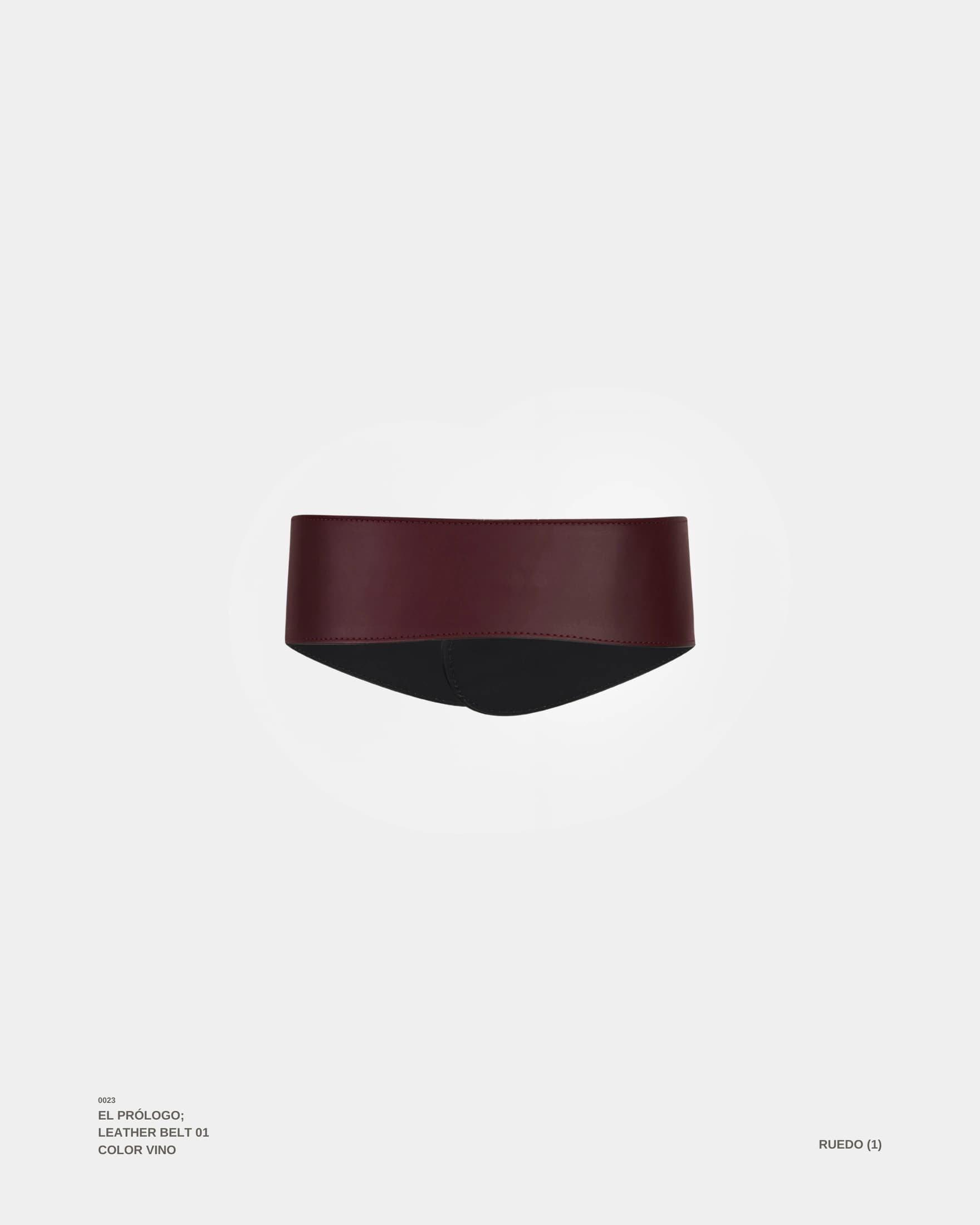 "EL PRÓLOGO" BELT VINO - imagen 4