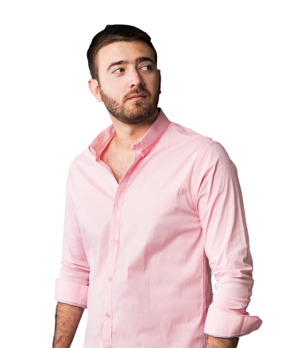 Camisa Rosada A Azul Claro - imagen 2