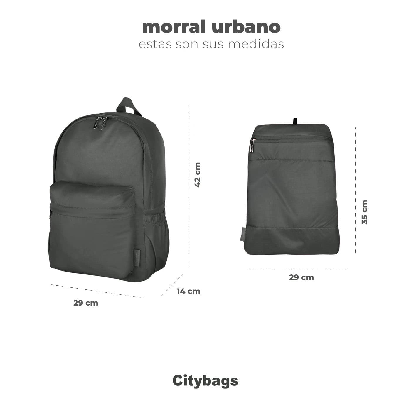 Morral Urbano Citybags Morado Lila - imagen 6