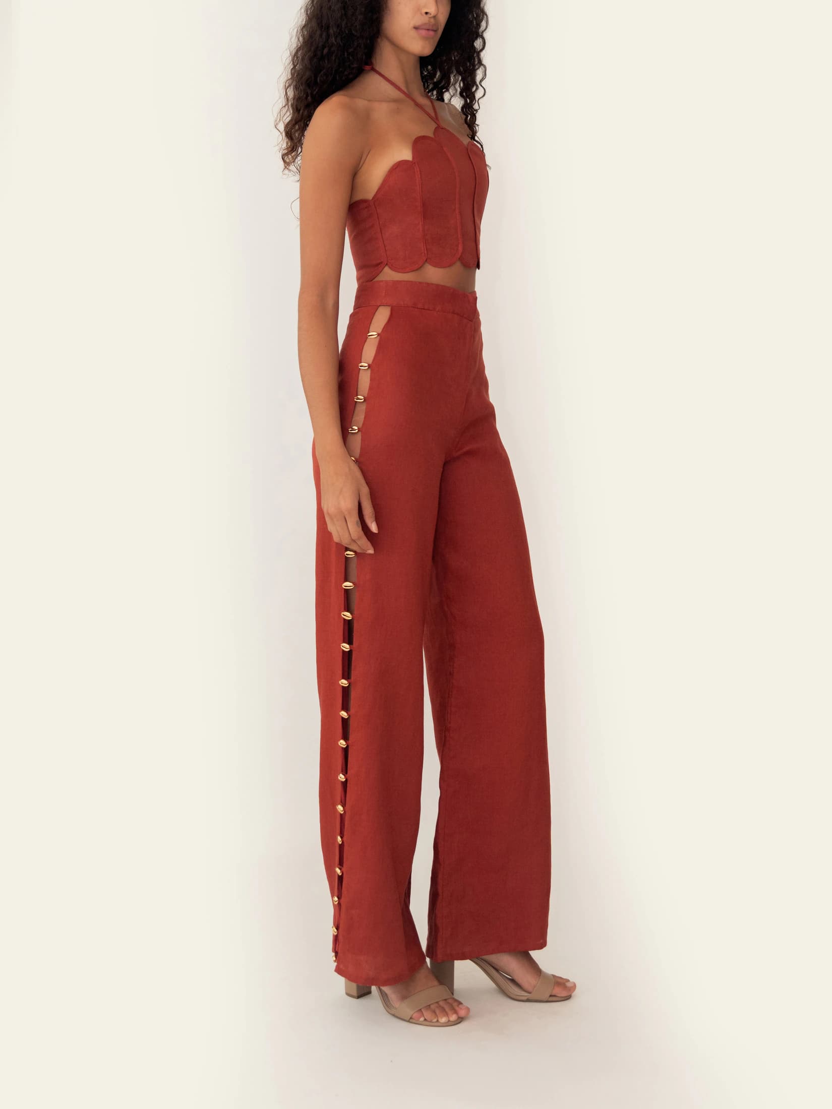 LYDIA PANT SUNSET ORANGE - imagen 4