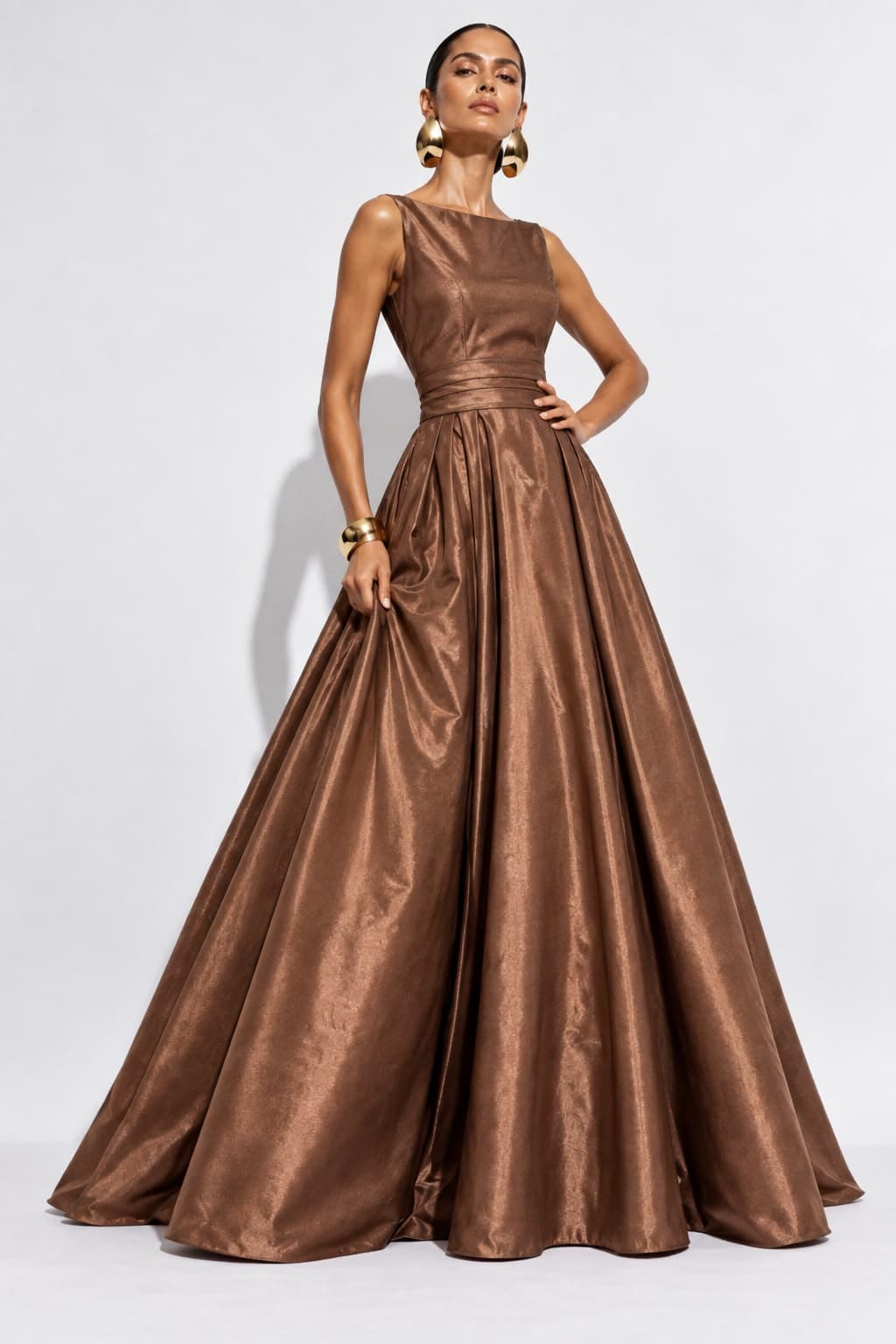 Vestido Genoveva Cafe - imagen 1