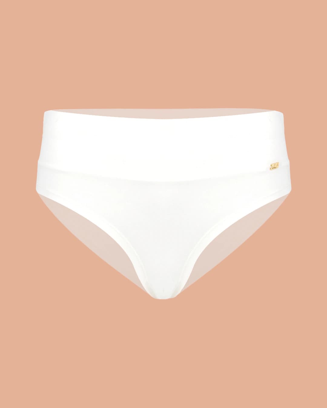 Panty tiro alto en algodón - EVERYDAY MARFIL