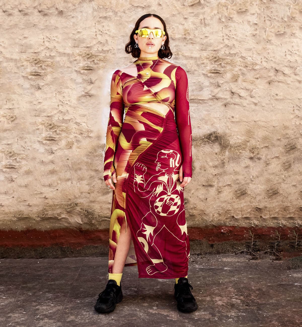 ✴︎Vestido de Malla Insaciable 🩸 Cc: Caníbal ✴︎ Longitud Ajustable ✴︎