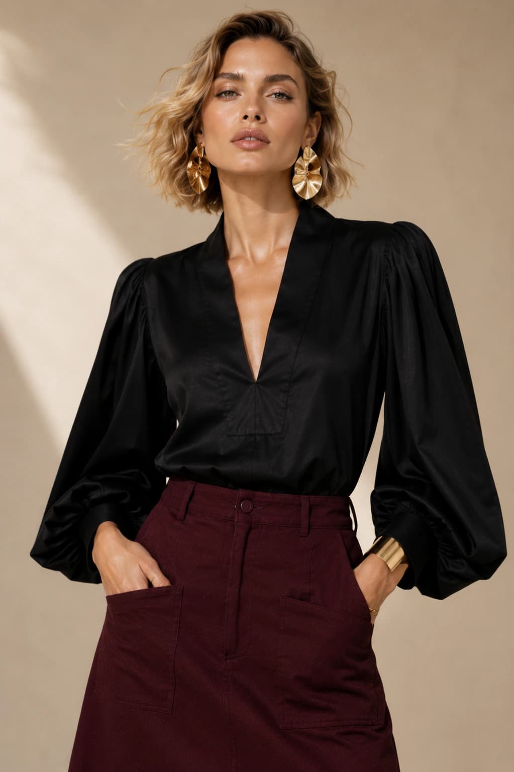 Blusa Polonia negro - imagen 2