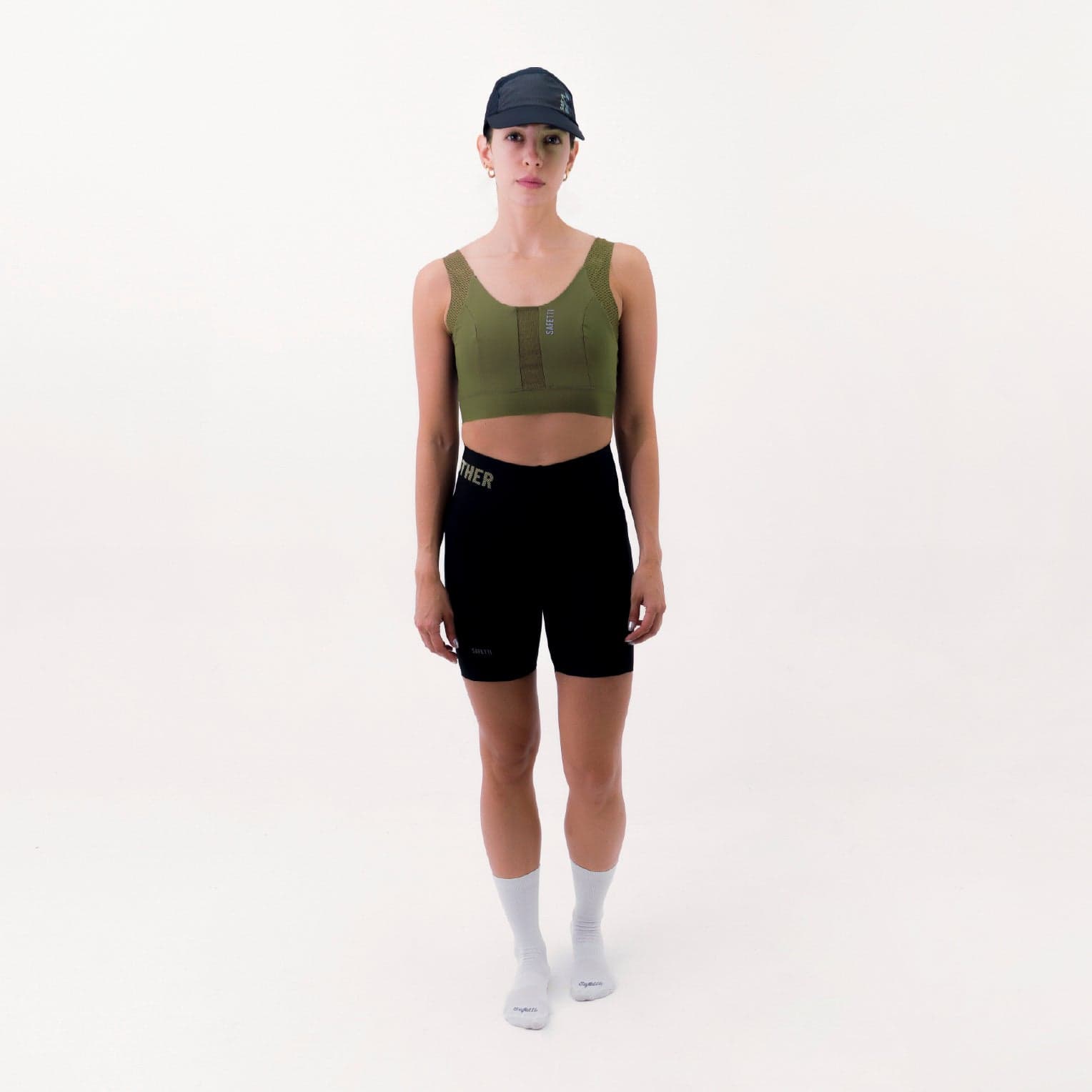 TOP RUNNING SYNK VERDE OLIVA PARA MUJER - imagen 1