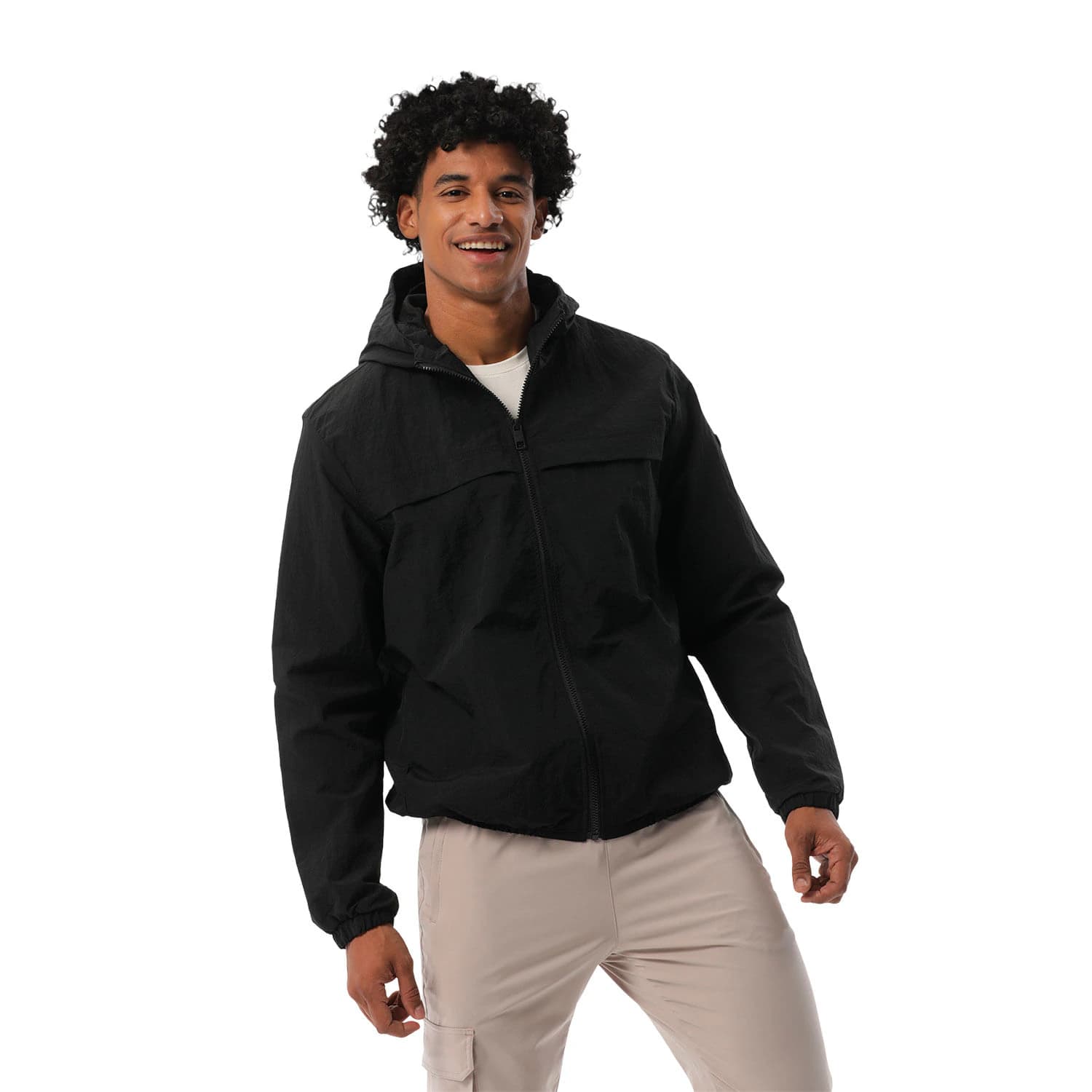 Chaqueta Casual para Hombre Ice Solid Negra