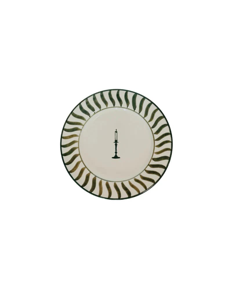 SET PLATO POSTRE - VELA VERDE - imagen 4