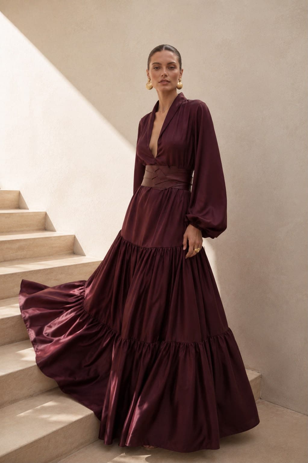 Vestido Granada vinotinto - imagen 3