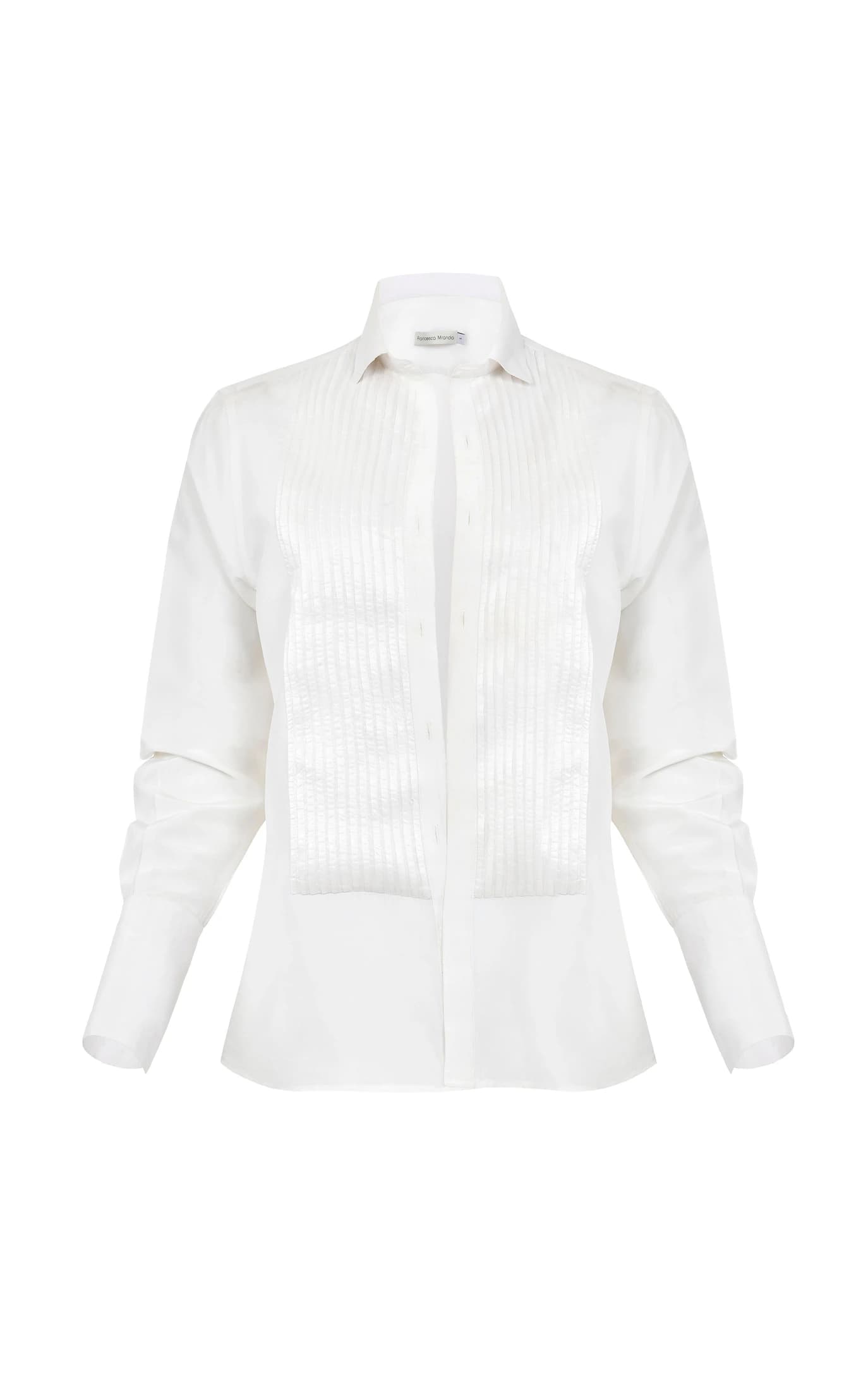 The Classic Tuxedo Shirt 100% Silk Taffeta - imagen 2