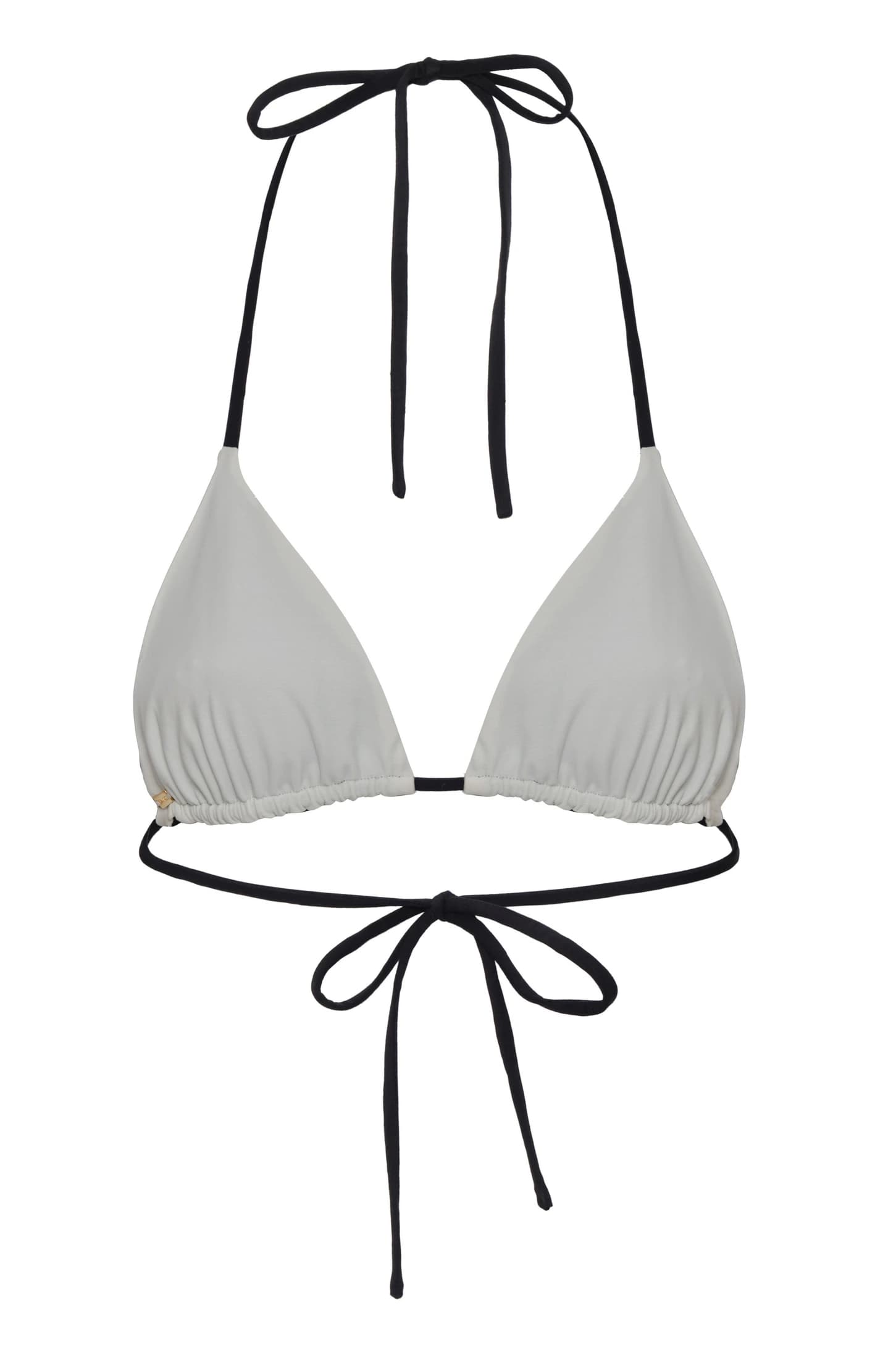 Gorgona Embroidered Top / Black - Ivory Polka Palms - imagen 2