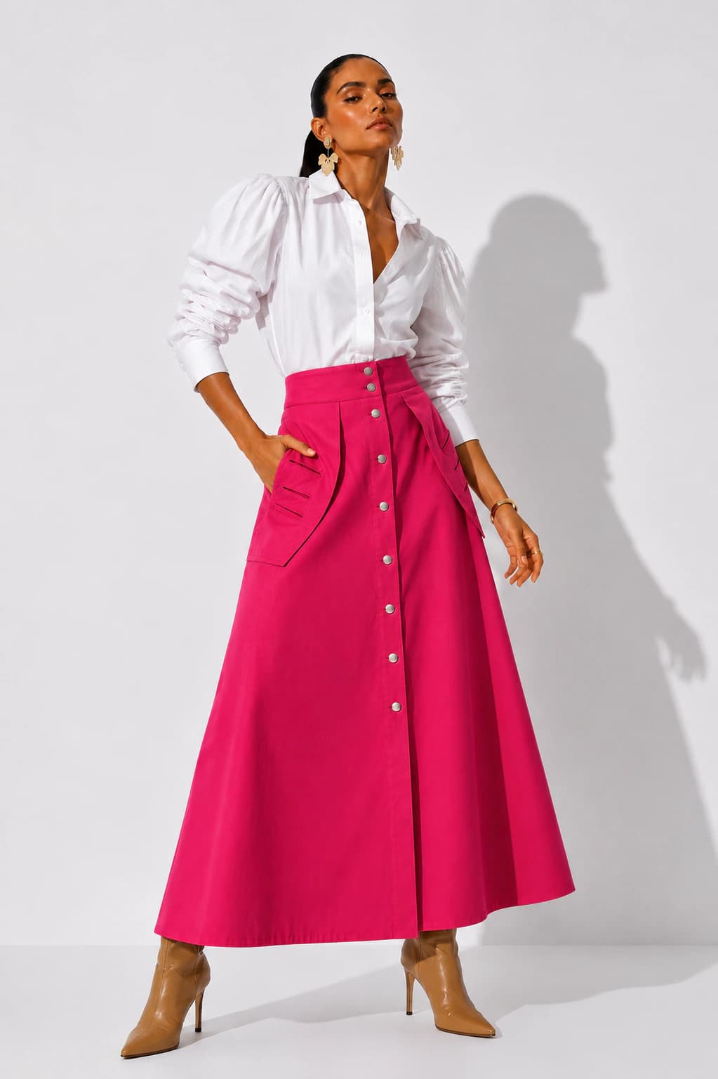 Falda Pétalos fucsia - imagen 2