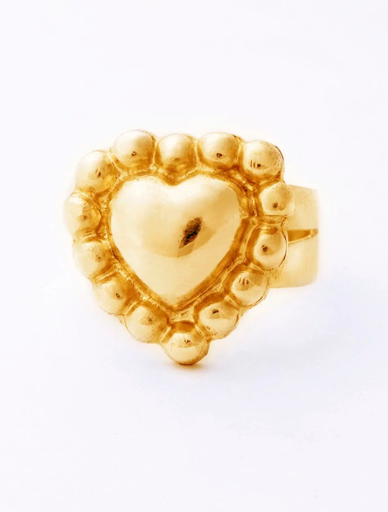 ANILLO CORAZÓN BOLAS - imagen 1