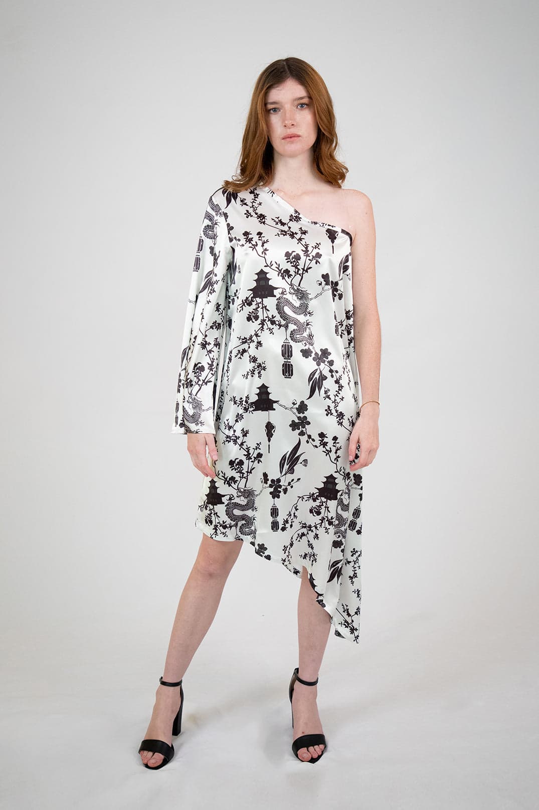 Vestido Pekin Dragon Blanco - imagen 4