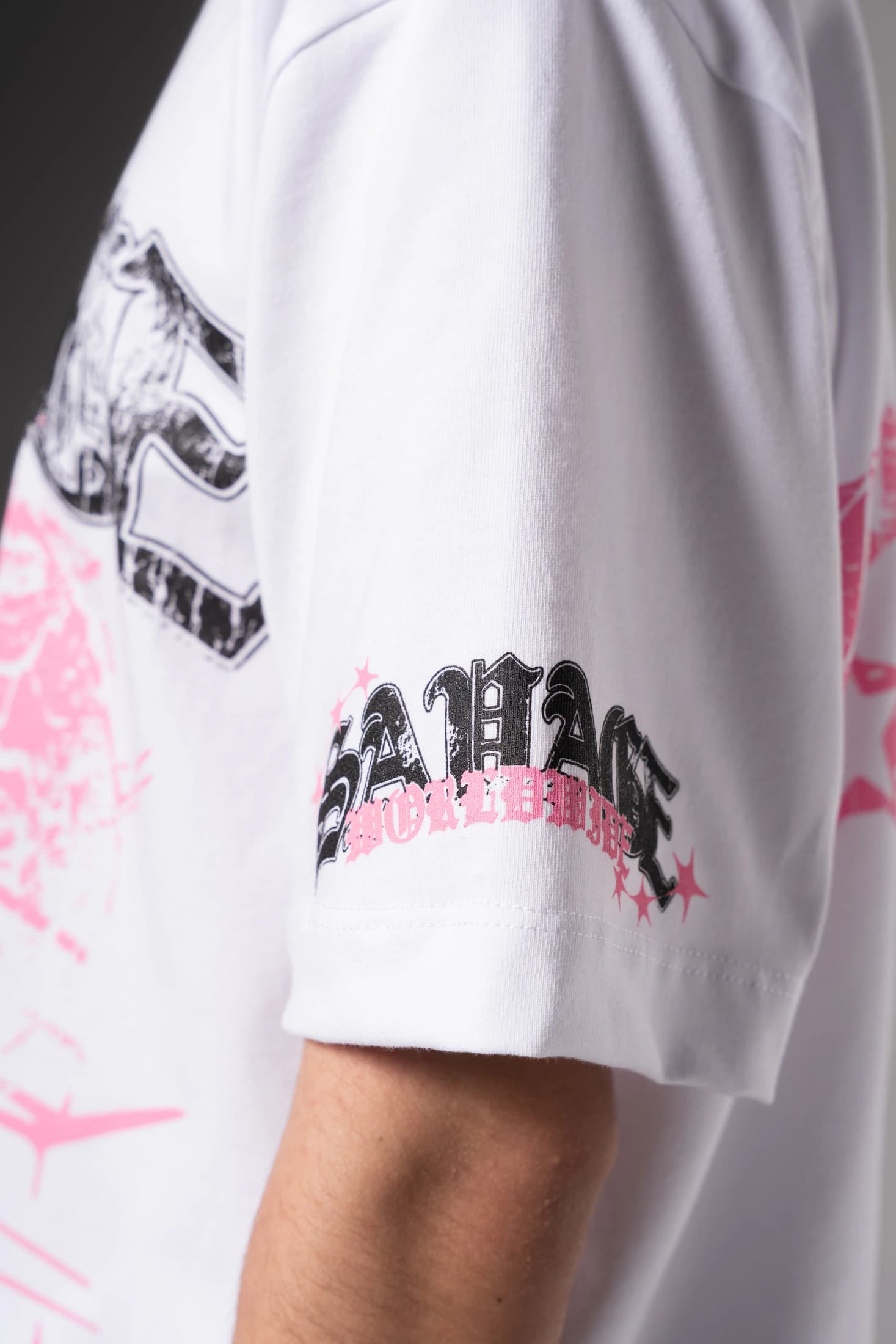 Camiseta Oversize Help rosa savage  250 gramos 14653 - imagen 8