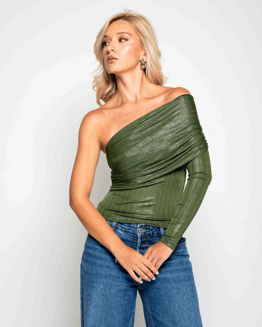 Top Syra Dark Shinny Green - imagen 2