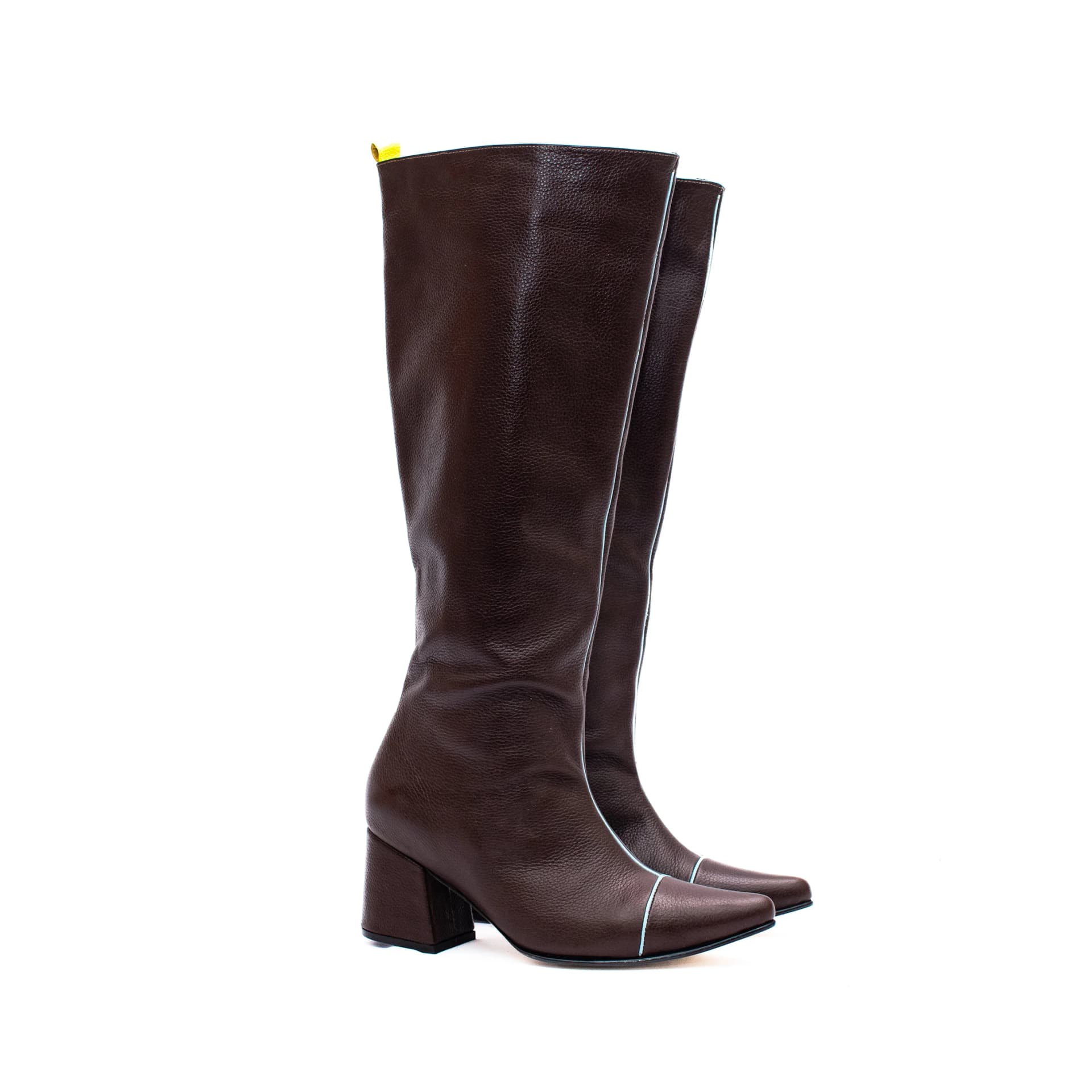 KNEE HIGH BOOTS - Chocolate x Celeste Fresco