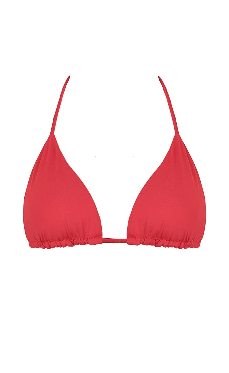 TOP BIKINI TRIANGULO ROJO - imagen 1