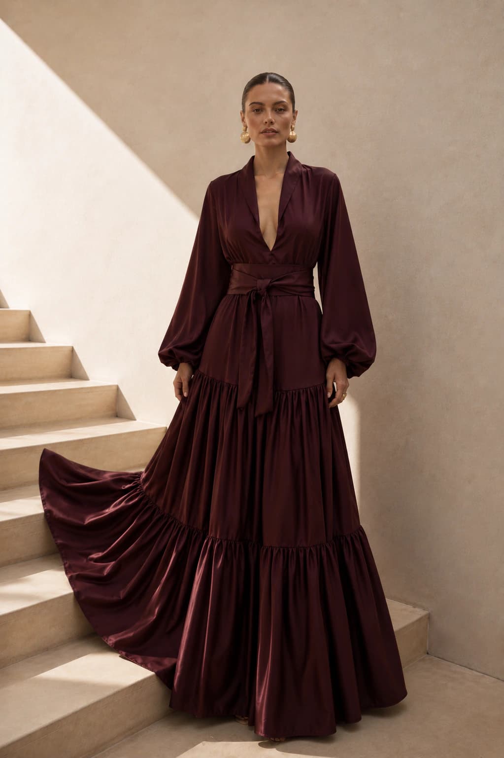 Vestido Granada vinotinto - imagen 6