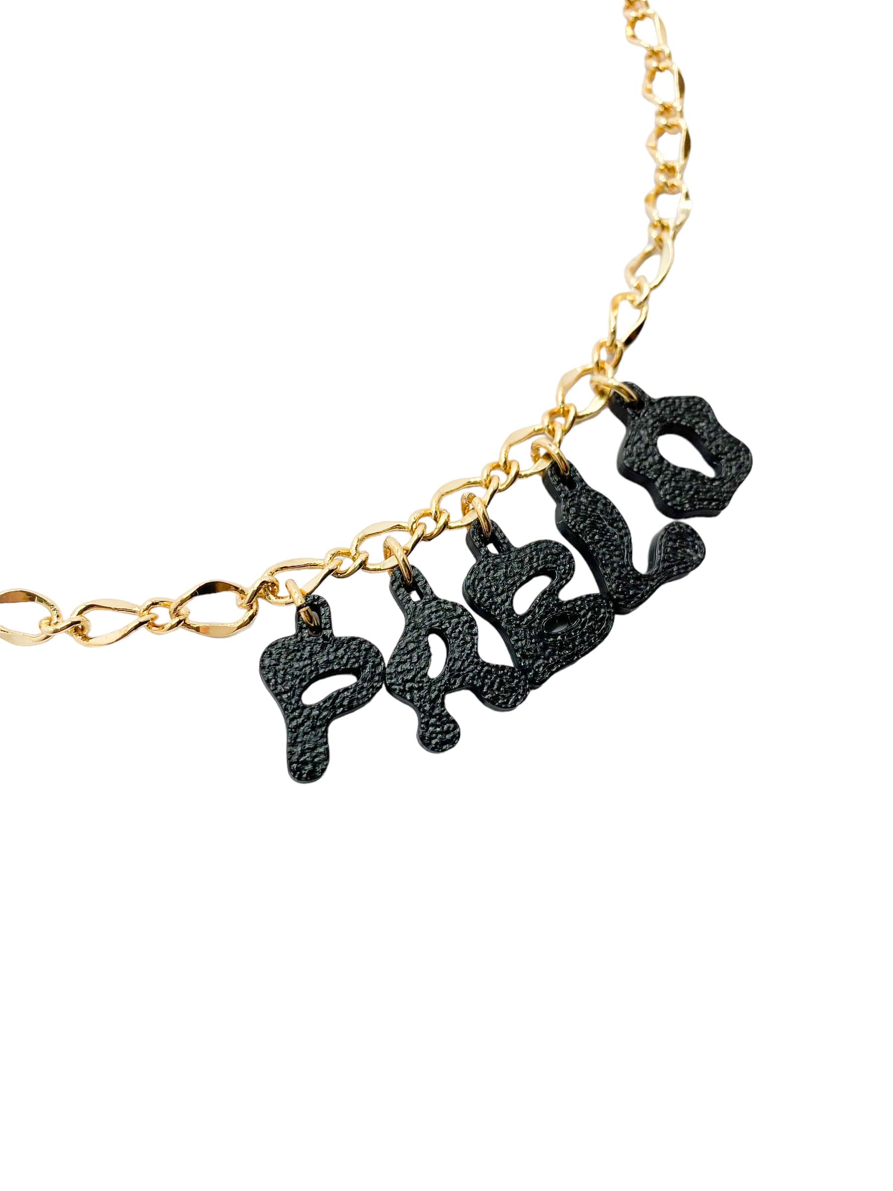 3D custom necklace 5 letters - imagen 2