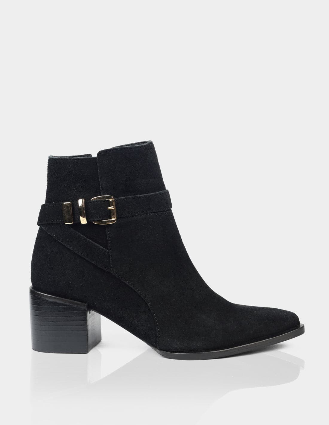 Botin Lory Gamuza Negro - imagen 1