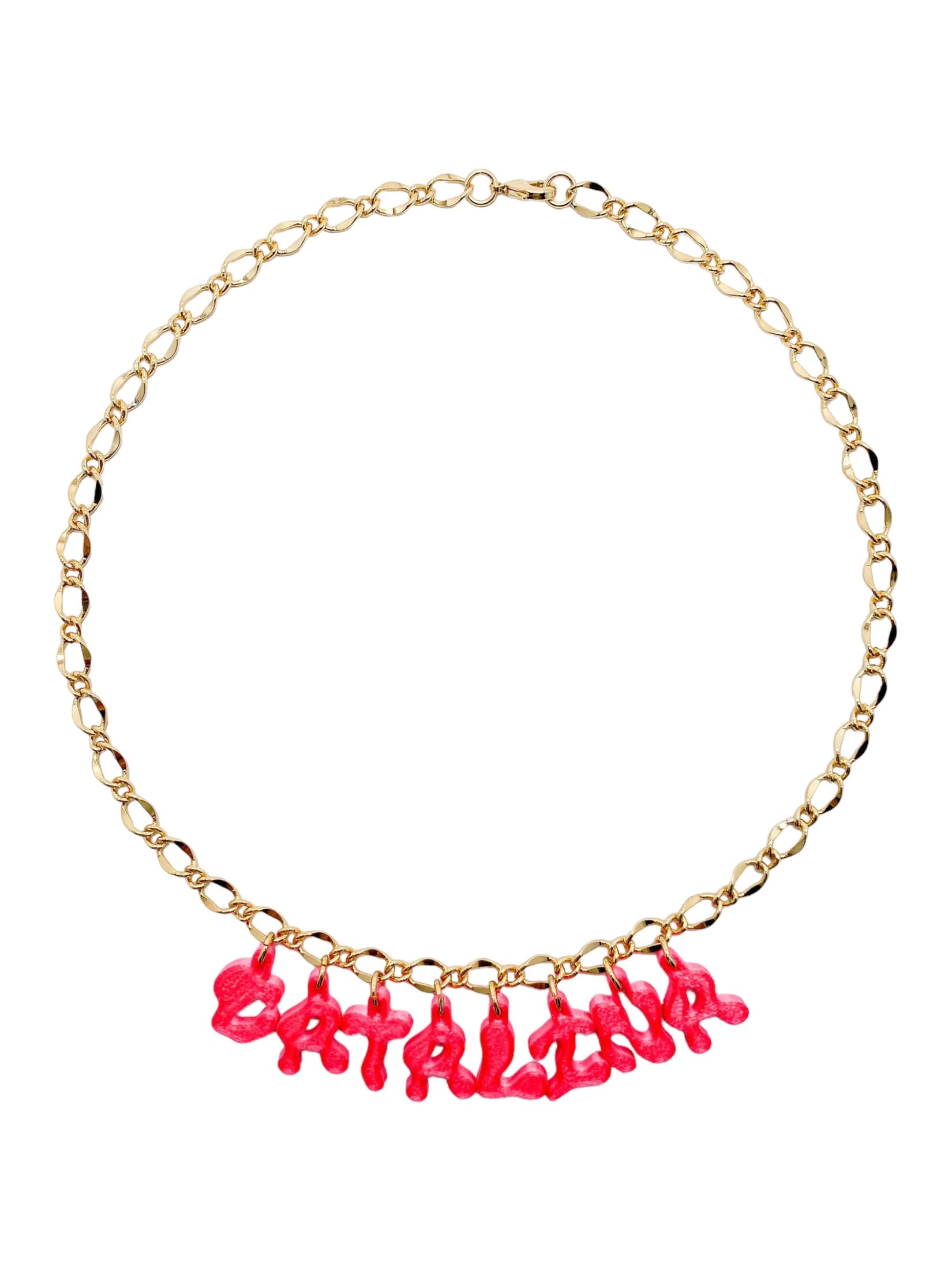 3D custom necklace 8 letters - imagen 1