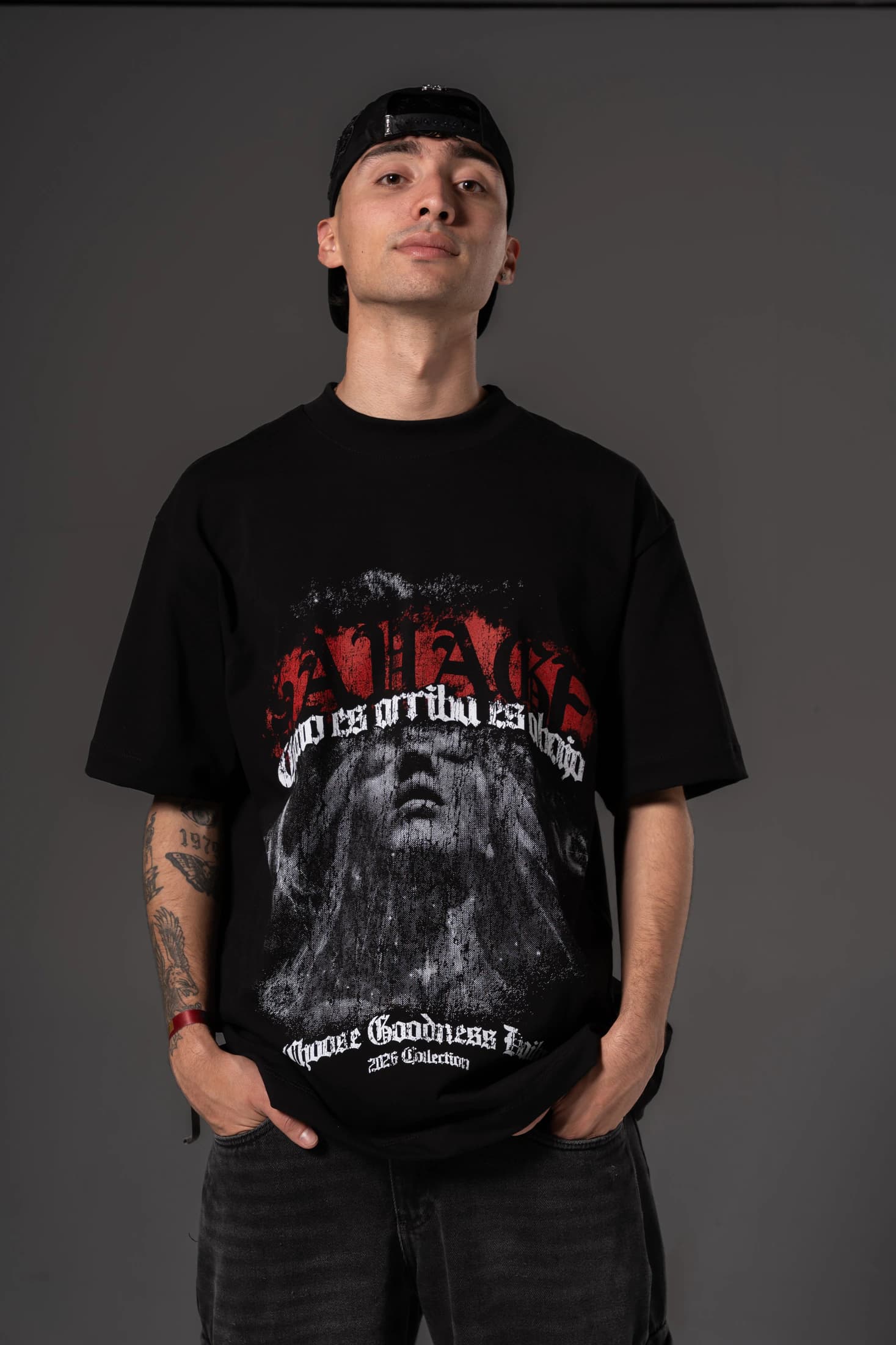 Camiseta Oversize Good heart  savage  250 gramos 14646