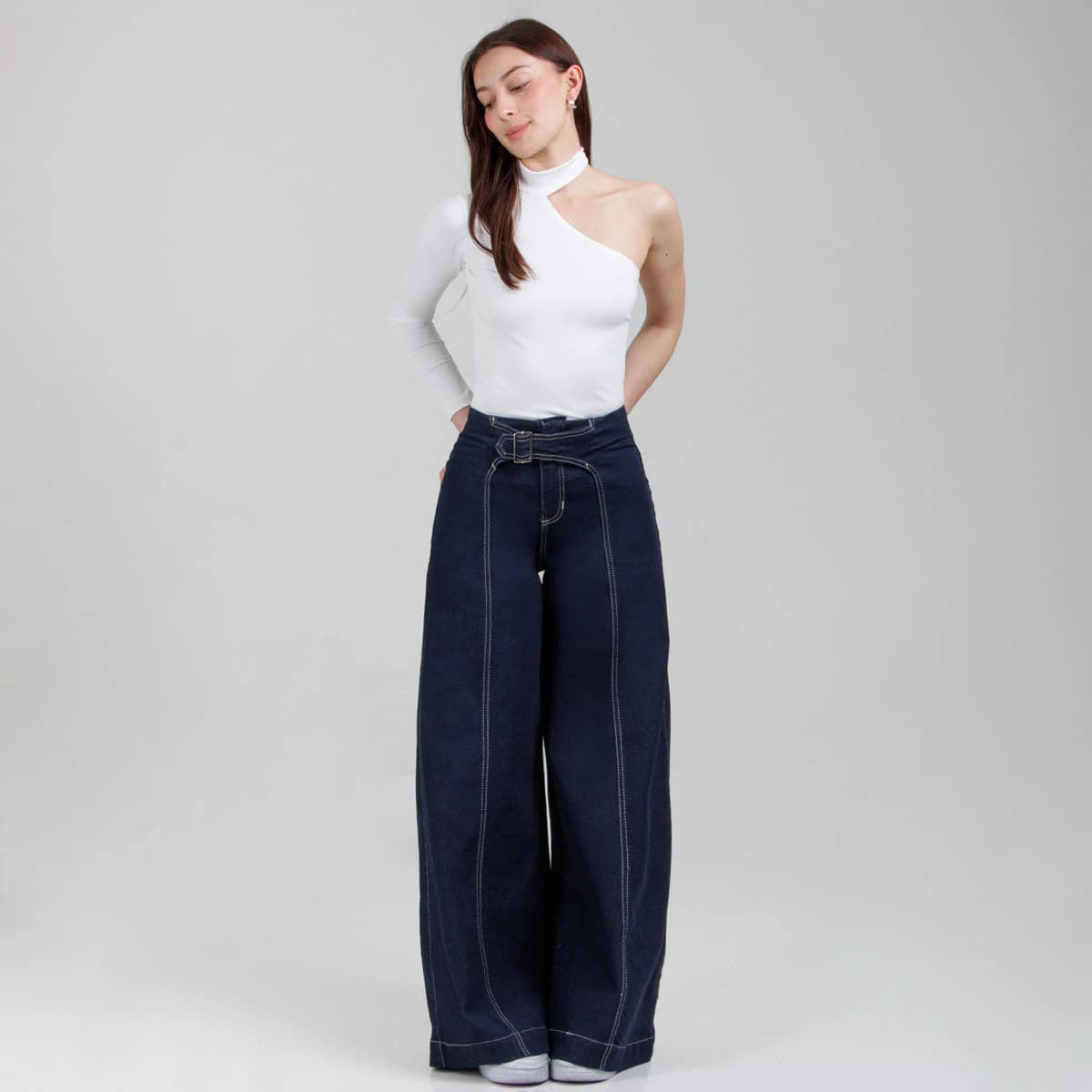 Jean Wide Leg  Ax-3057 LIcrado - imagen 2