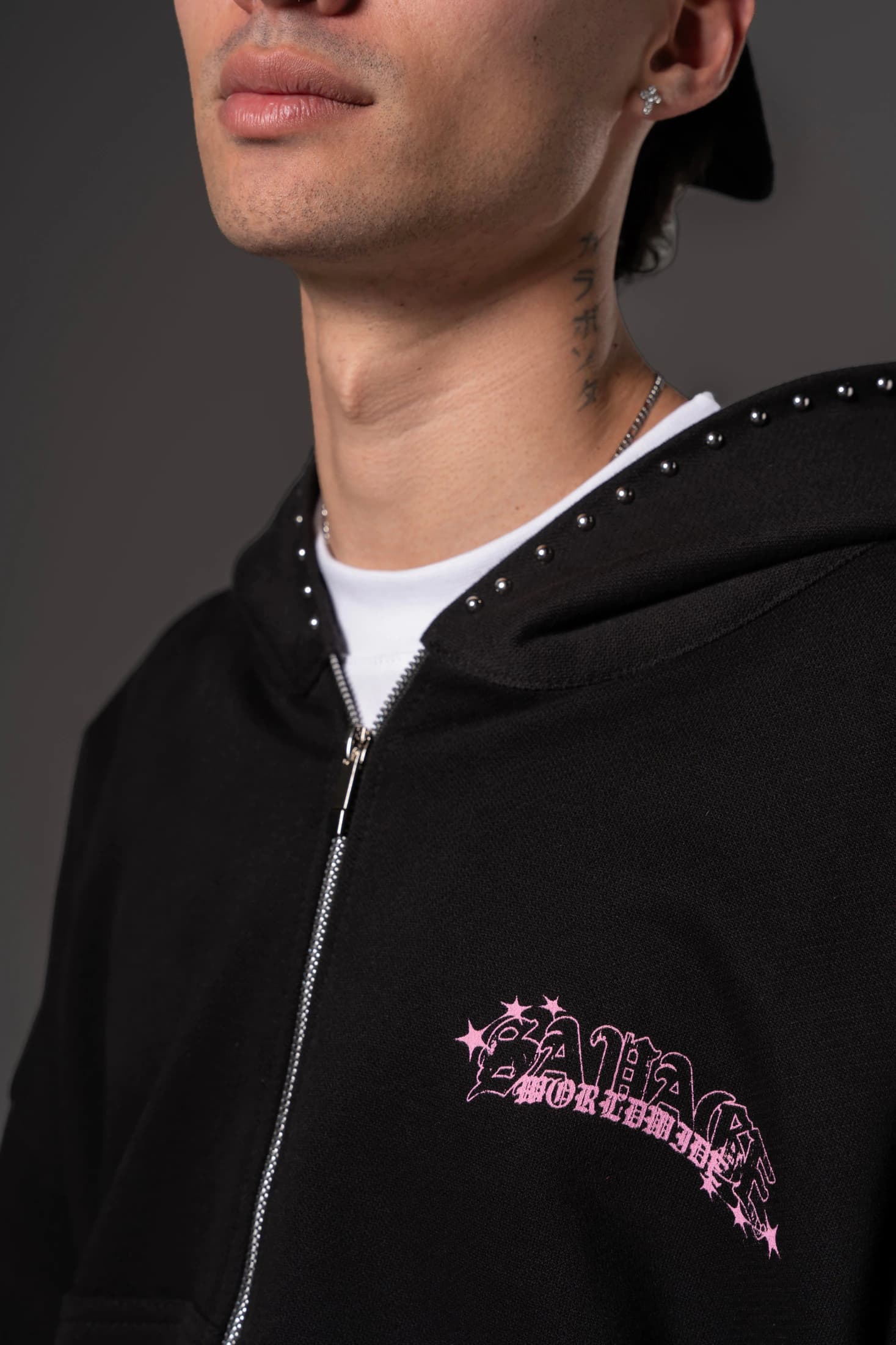 Double Zip Hoodie Boxy fit World wide  14649 - imagen 2
